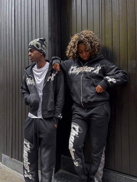 Black Zipped Tracksuit (V2)