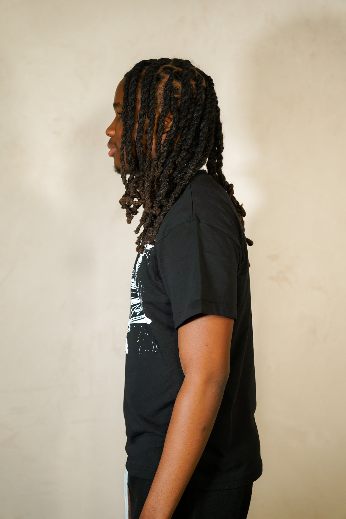 'Untold story' Oversized T - shirt (Black)