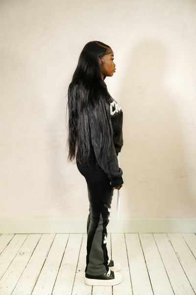 Dark Grey Zipped Tracksuit