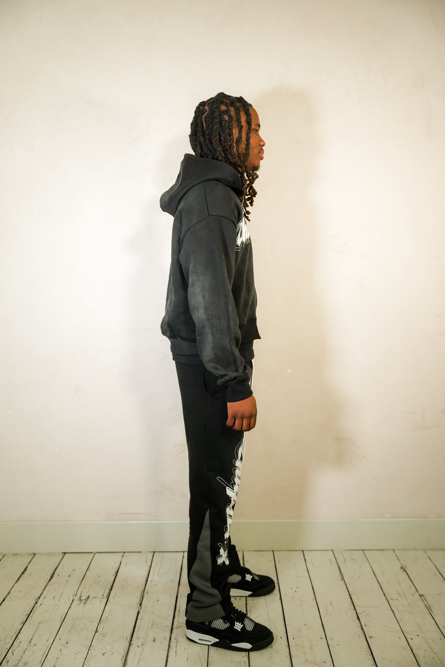 Black Zipped Tracksuit