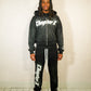 Black Zipped Tracksuit