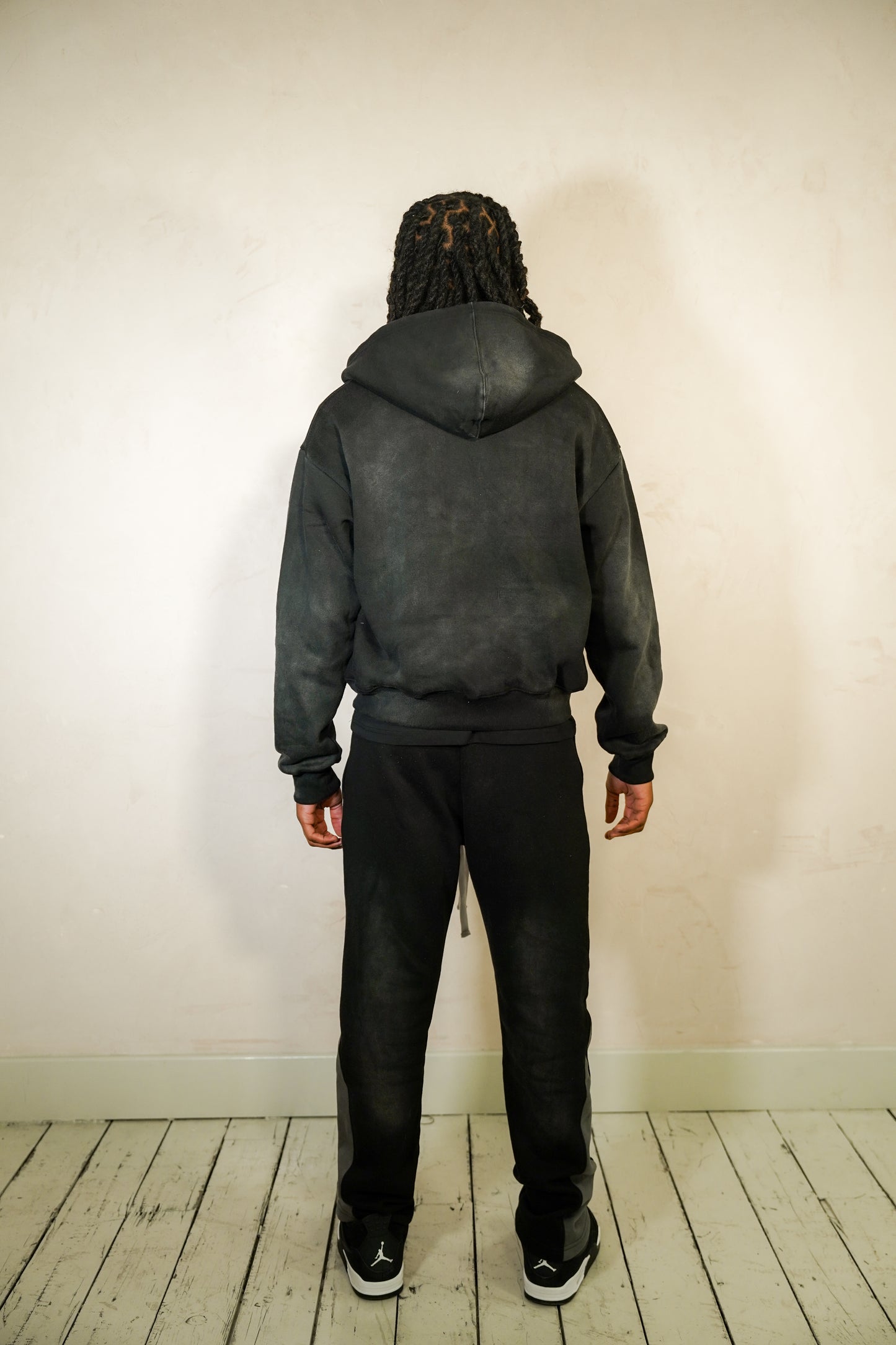 Black Zipped Tracksuit