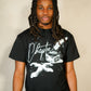 'Untold story' Oversized T - shirt (Black)
