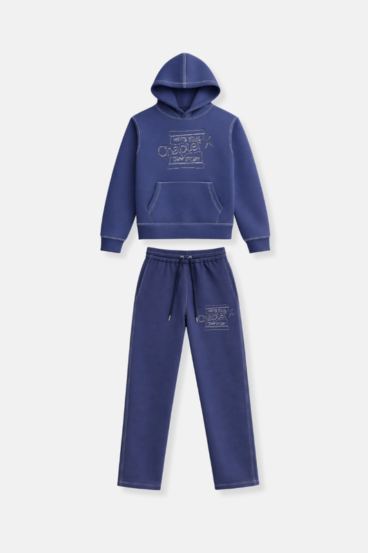 Scuba Stitch Tracksuit Navy
