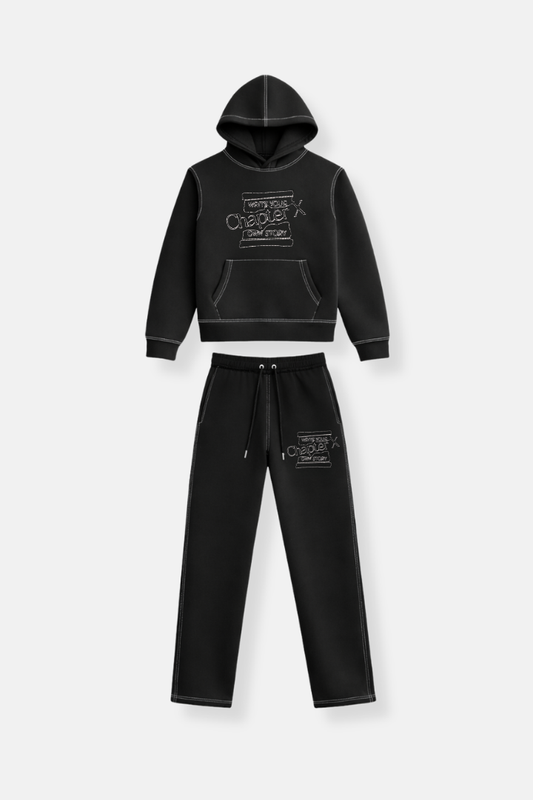 Scuba Stitch Tracksuit Black