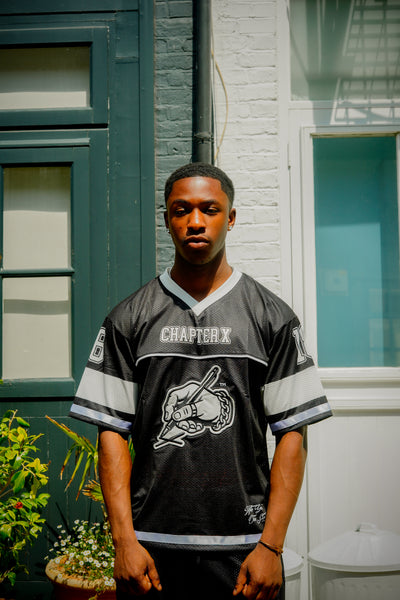 Black Mesh Jersey Set