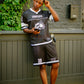 Black Mesh Jersey Set