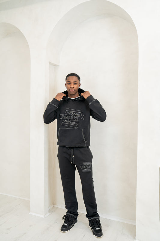 Scuba Stitch Tracksuit Black