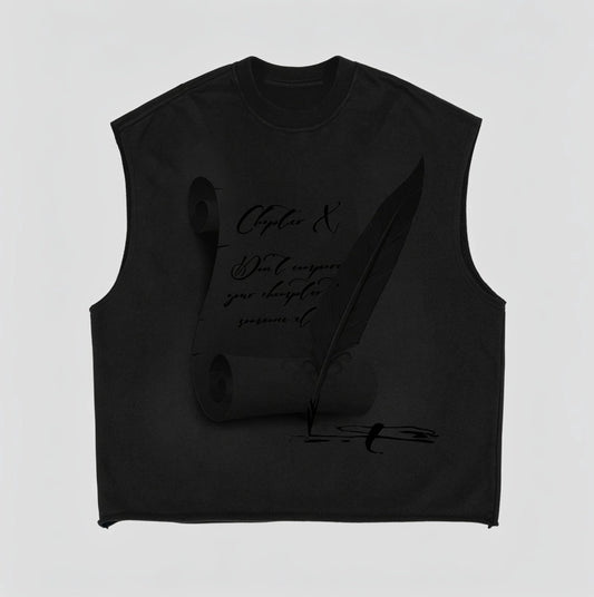 Acid Wash Sleeveless Vest