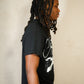 'Untold story' Oversized T - shirt (Black)