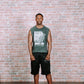 Acid Wash Sleeveless Vest Small